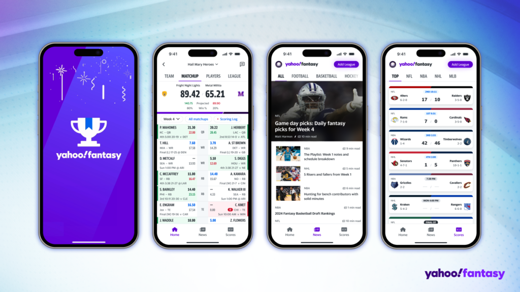 Experience your best football season yet with the redesigned Yahoo Fantasy app!