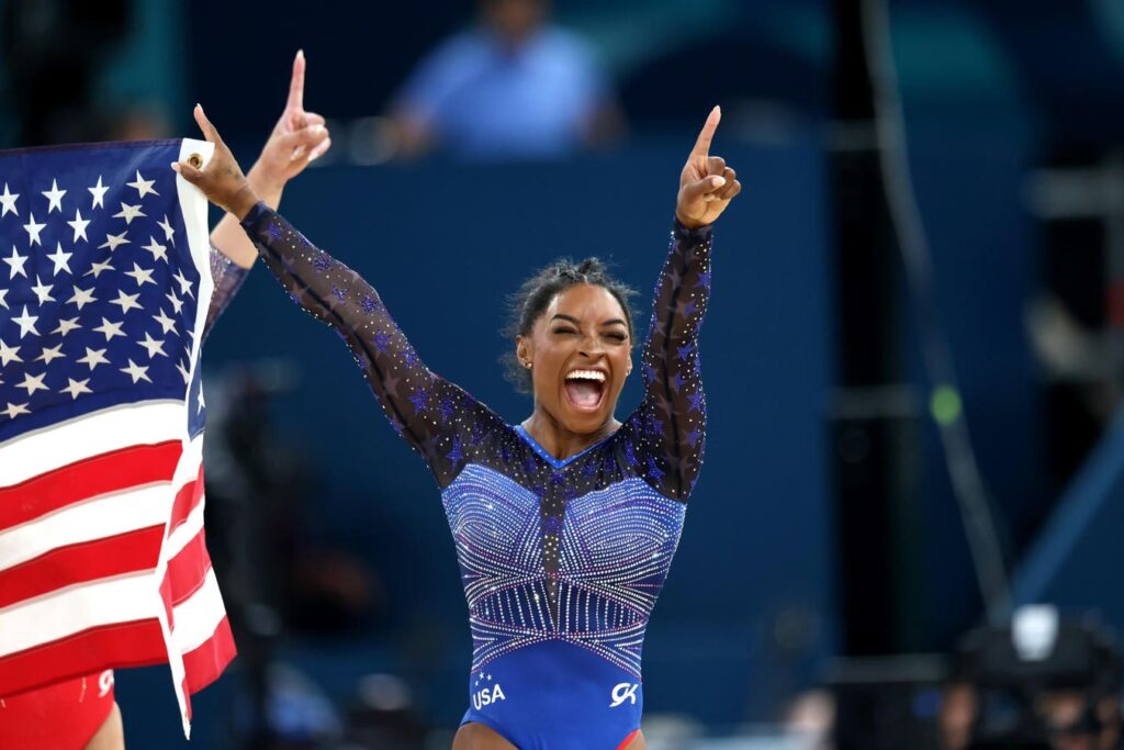 Mental health activist Simone Biles supports inclusive leadership