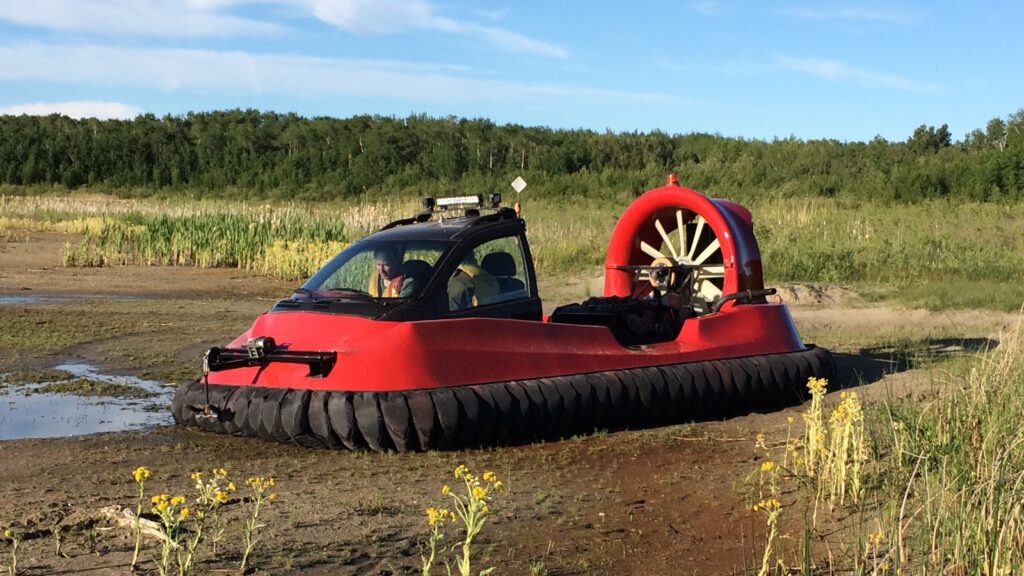 Teacher spends 1,800 hours building the hovercraft of his childhood dreams