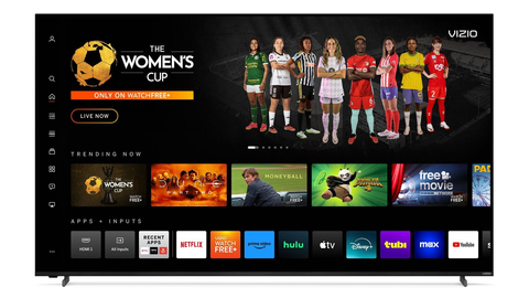 The Women's Cup live sports tournament is available exclusively on VIZIO WatchFree+